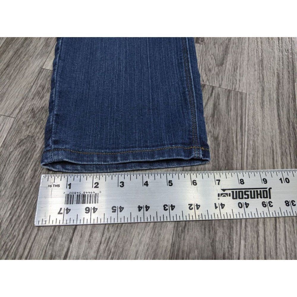 (3/$35) Ann‎ Taylor Loft Womens Size 6 Modern Pockets Denim Blue Jean Capris - Picture 10 of 10